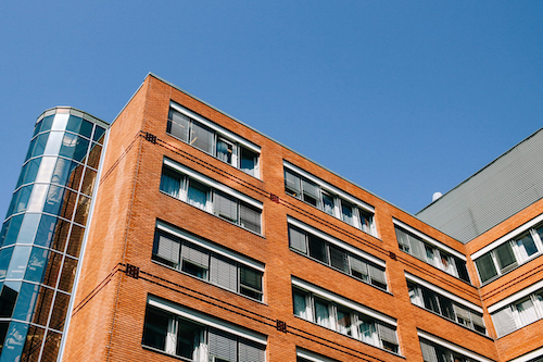 Brick office building