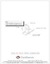 Stud to Pilot Track Connection