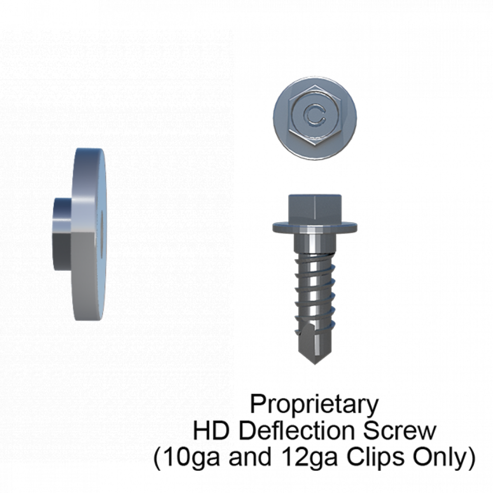 Silver Bushing for 12ga Clips & Proprietary Deflection Screws (For Stud Connection)