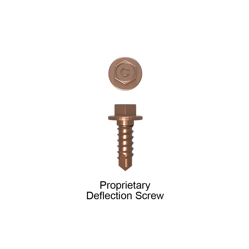 Proprietary Deflection Screws