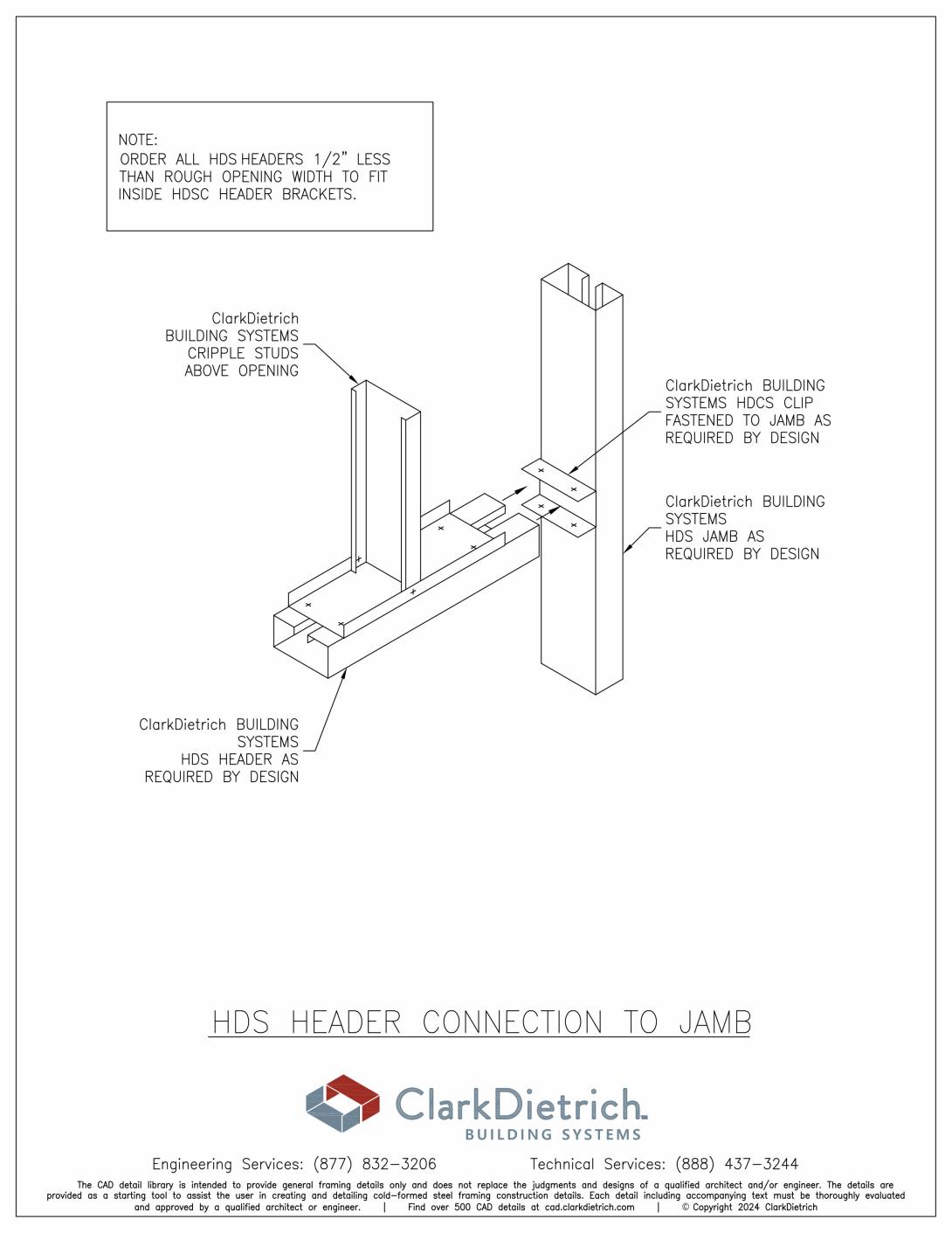 HDS Header to Jamb Connection