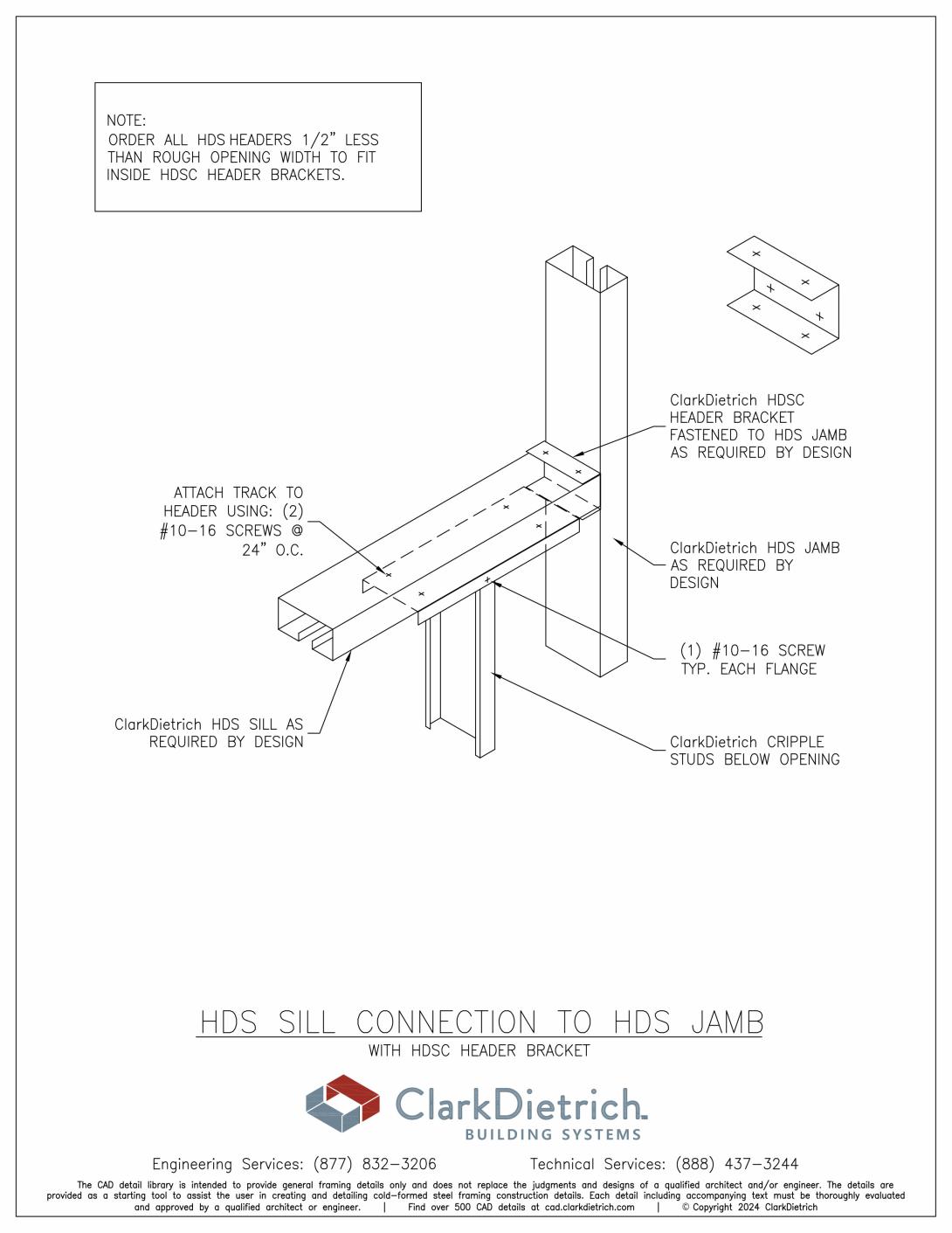 HDS Sill To HDS Jamb Connection