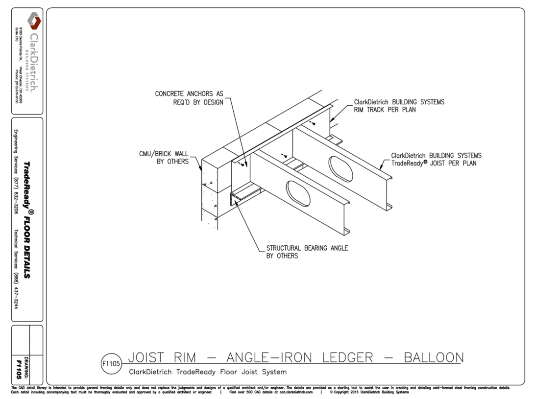 Joist Rim Angle Iron Ledger Balloon