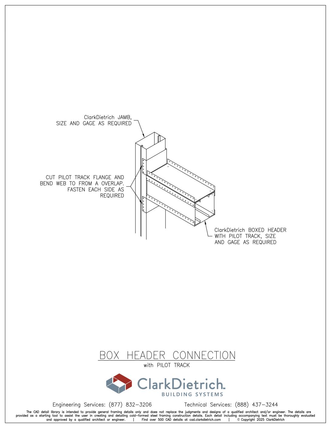 Pilot Track Box Header Connection