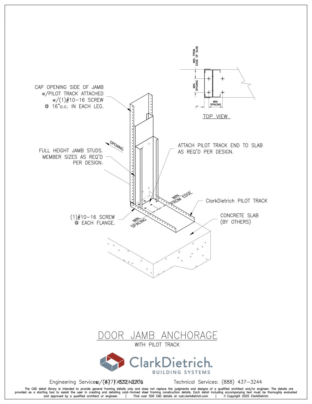 Pilot Track Door Jamb