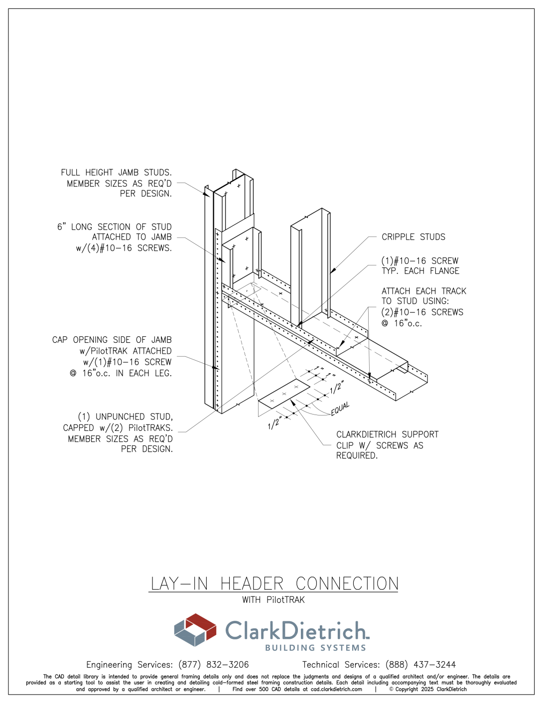 PilotTRAK Lay-in Header