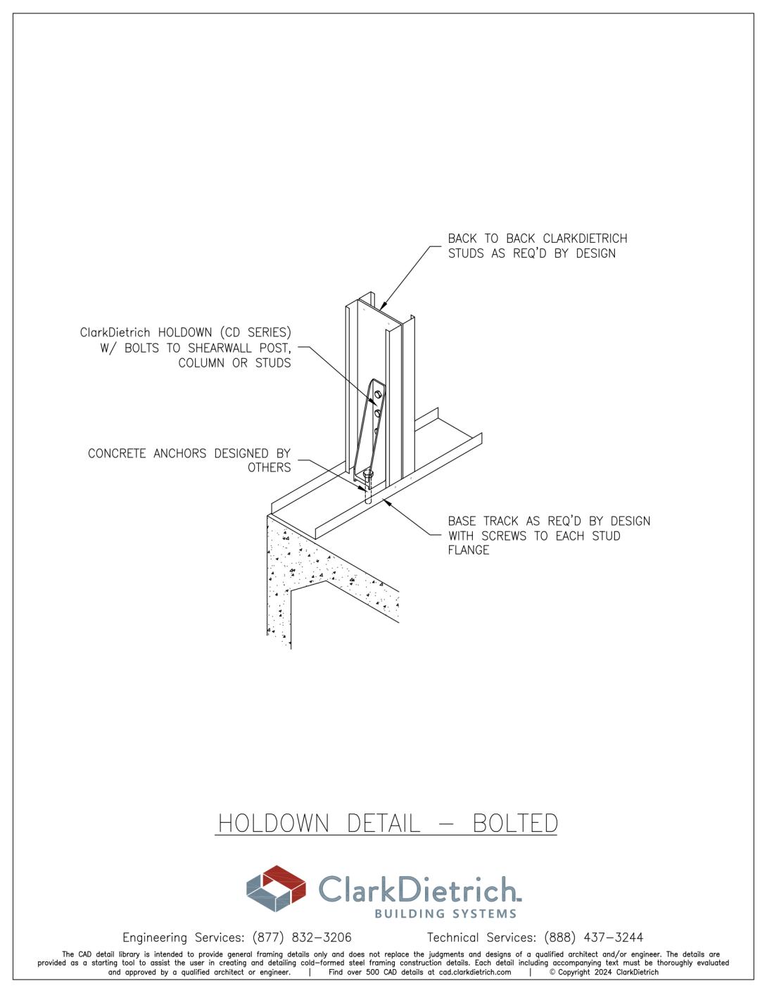 CD Holdown - Bolted