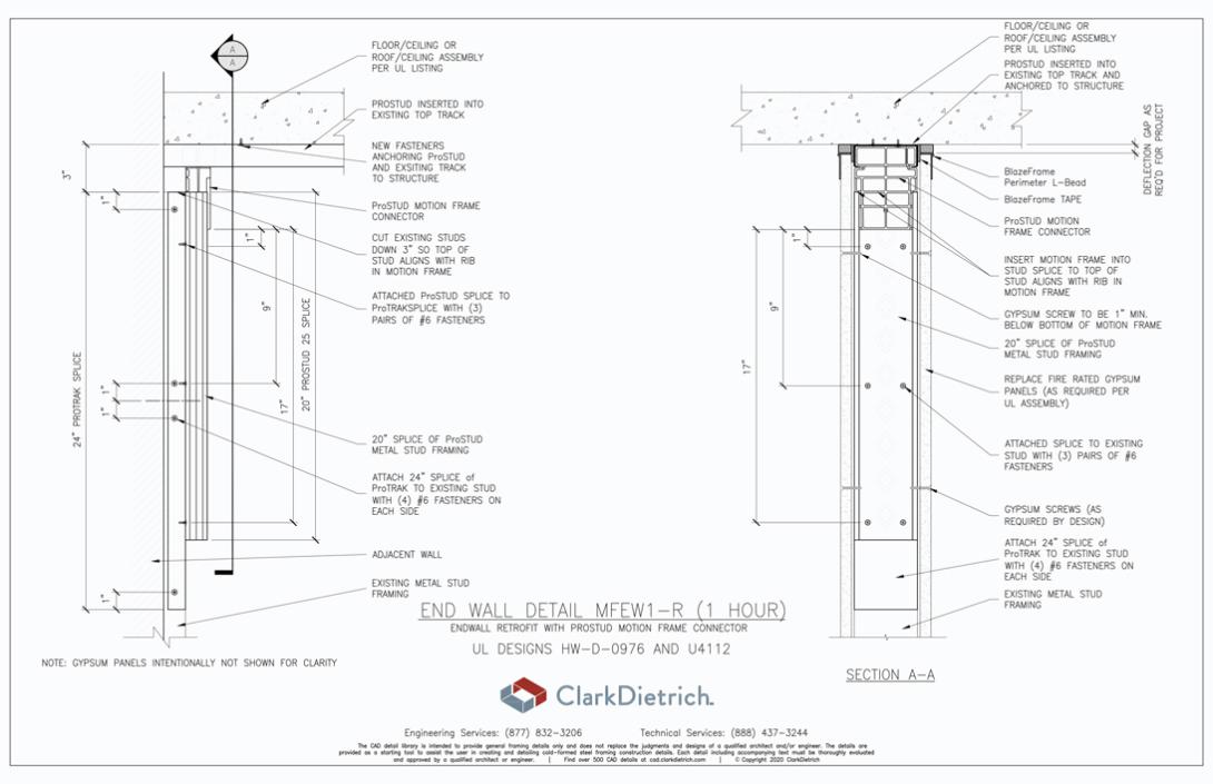 Motion Frame Endwall Retrofit- 1 Hour