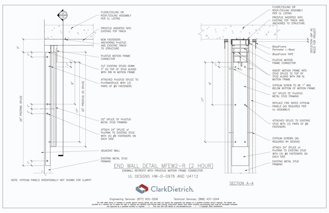 Motion Frame Endwall Retrofit- 2 Hour