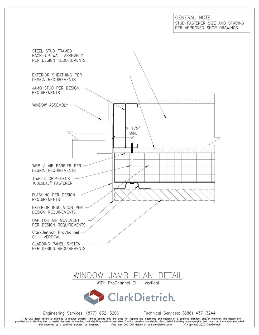 ProChannel Ci - Vertical - Jamb Detail