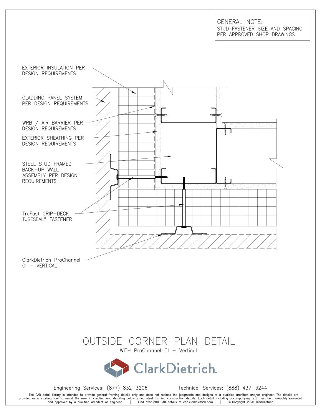 ProChannel Ci - Vertical - Outside Corner Detail